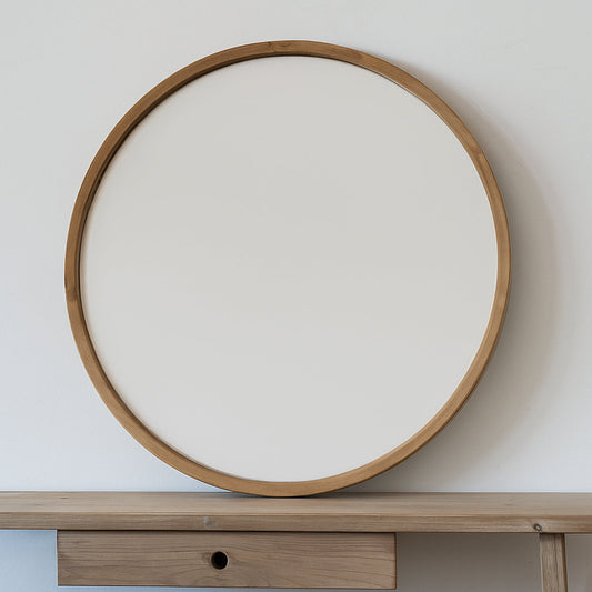 Hope Round Wood Mirror