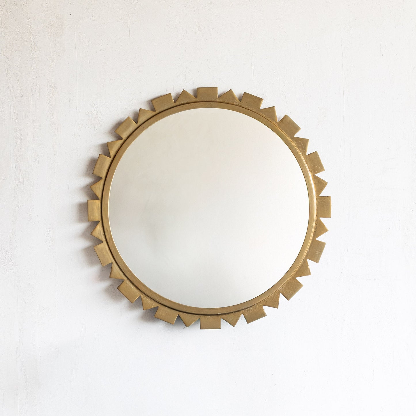 Kyren Antique Round Wall Mirror