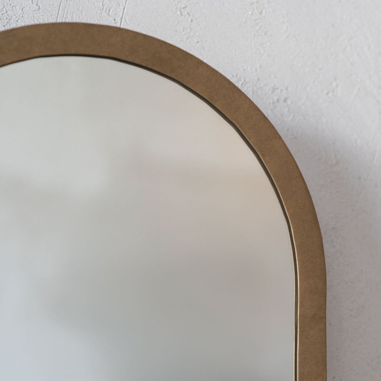 Willow Glow Brass Frame Vintage Curve Arch Wall Mirror
