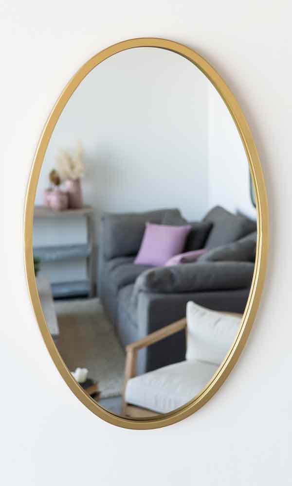 Round Mirror Gold Frame